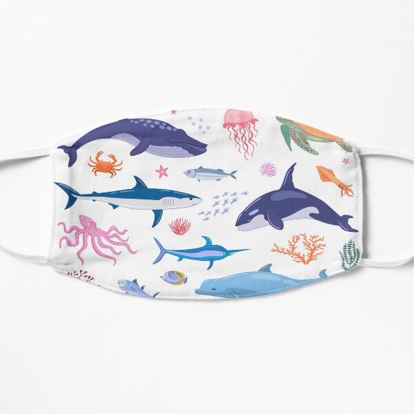 Aquatic Animal Flat Mask