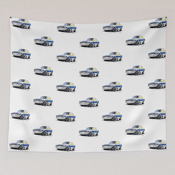 Item preview, Ford Escort (Mk1) RS2000 White designed and sold by Yeomans Cartoons.
