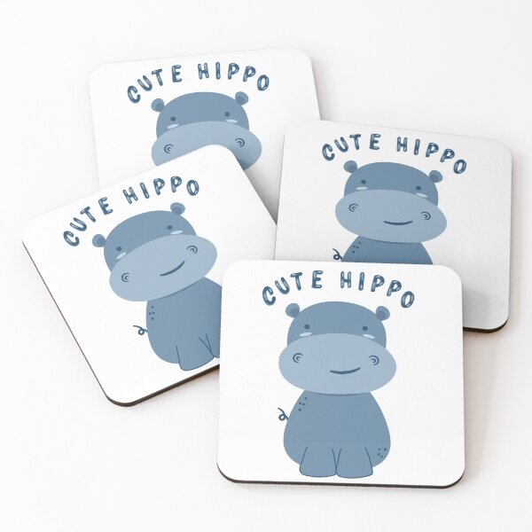 Item preview, blue kids hippo hippo children blue cute animal cute gift designed and sold by MeryemSpace.