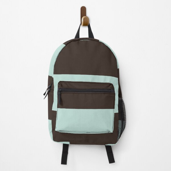 Item preview, Large DARK CHOCOLATE and MINT GREEN Horizontal STRIPES designed and sold by RachelMacht.