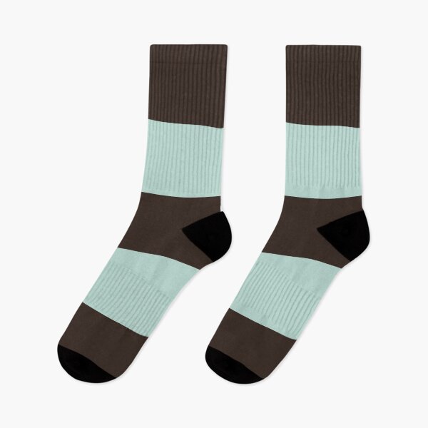 Item preview, Large DARK CHOCOLATE and MINT GREEN Horizontal STRIPES designed and sold by RachelMacht.