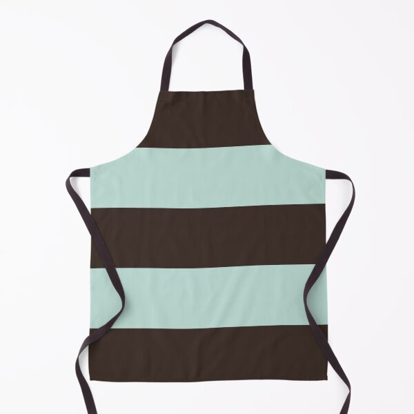 Item preview, Large DARK CHOCOLATE and MINT GREEN Horizontal STRIPES designed and sold by RachelMacht.