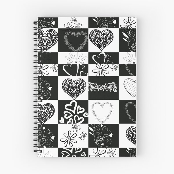 Item preview, White black floral heart design  designed and sold by Kamzzi.