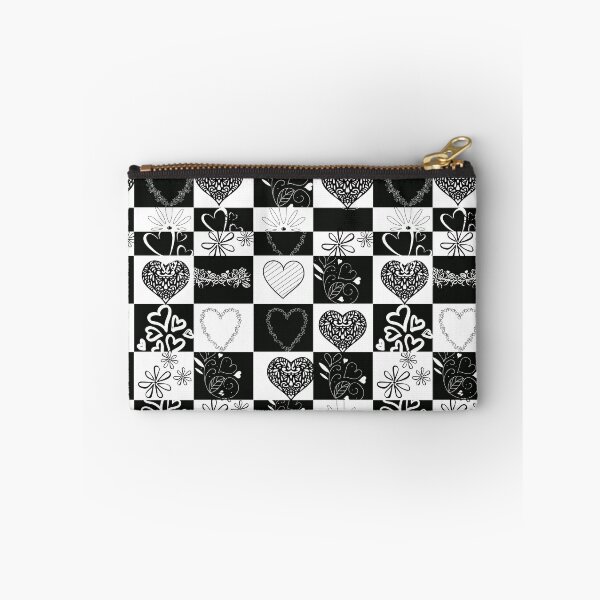 Item preview, White black floral heart design  designed and sold by Kamzzi.