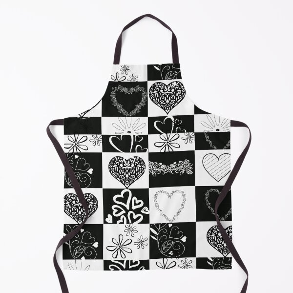 Item preview, White black floral heart design designed and sold by Kamzzi.