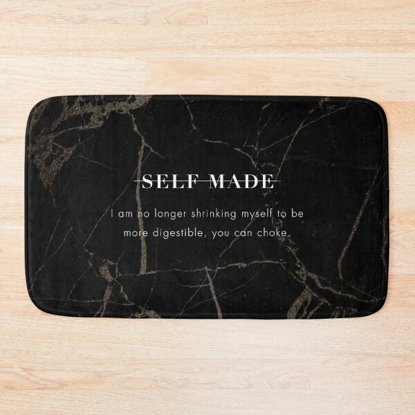 Item preview, Motivational Hustler / Entrepreneur Quote on Black Gold Marble - I am no longer shrinking myself to be more digestible, you can choke. designed and sold by LaceySkies.