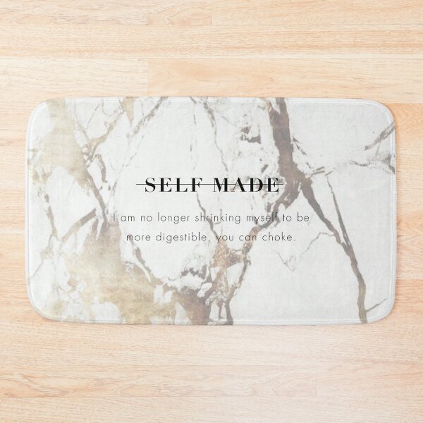 Item preview, Motivational Hustler / Entrepreneur Quote on White Gold Marble - I am no longer shrinking myself to be more digestible, you can choke. designed and sold by LaceySkies.