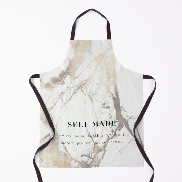 Item preview, Motivational Hustler / Entrepreneur Quote on White Gold Marble - I am no longer shrinking myself to be more digestible, you can choke. designed and sold by LaceySkies.