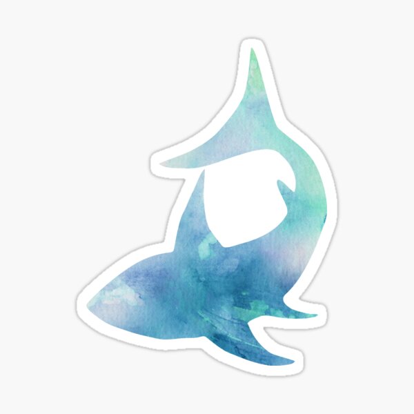 Watercolour Shark Sticker