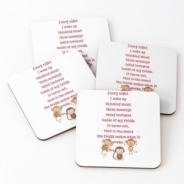 Item preview, 3 MONKEYS IN THE FRIDGE designed and sold by SEFIKA7.