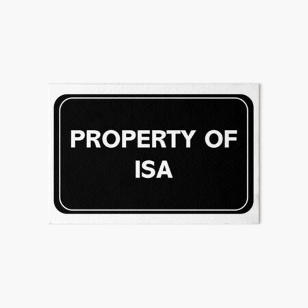 Vista previa del artículo con la obra «Propiedad de Isa», diseñado y vendido por wessica.