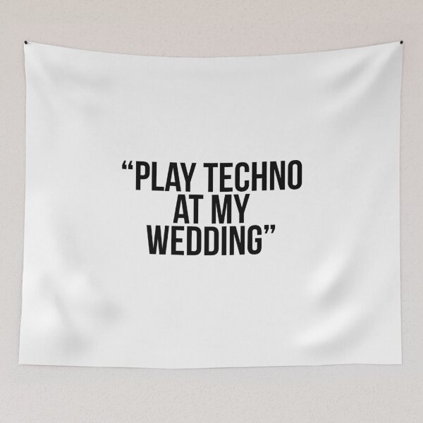 Item preview, Play Techno at my wedding designed and sold by Profashionall.