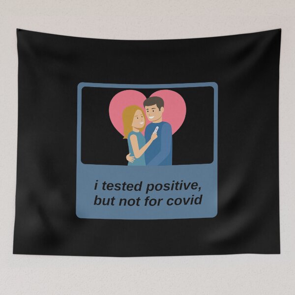 Item preview, I Tested Positive But Not For Covid Pregnancy Funny Quote designed and sold by mirzadesign.