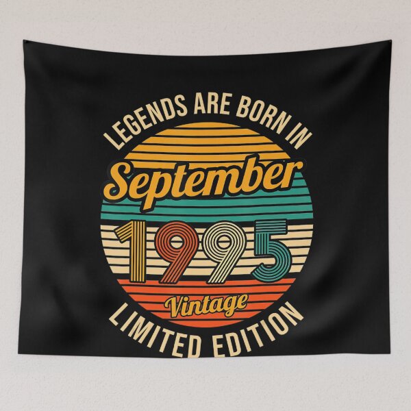 Item preview, Legends were born in September 1995 26th Birthday T-Shirt  designed and sold by ahinnlaree.