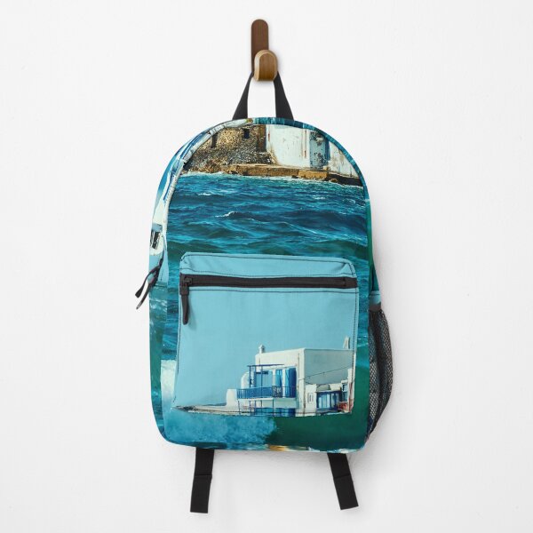 Item preview, Little Venice in Mykonos, Greece, Colorful Houses and Turquoise Water designed and sold by WorldLandscapes.