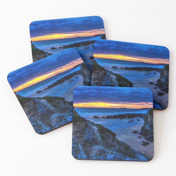 Item preview, Hayle Beach Godrevy Lighthouse Sunset designed and sold by Paul Thompson Photography.