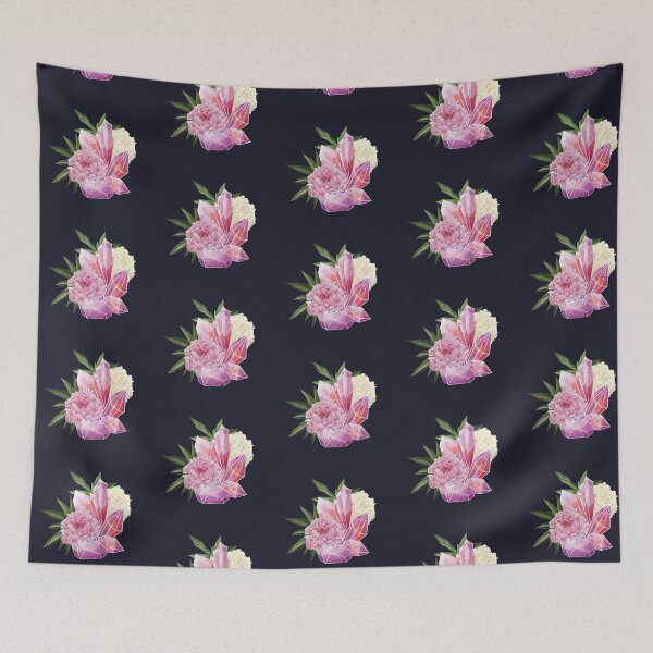 Item preview, Pink Crystals With Flowers designed and sold by Alicia Chee.