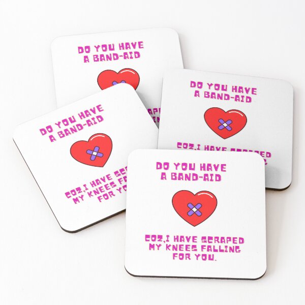Item preview, DO YOU HAVE A BAND AID COZ I HAVE SCRAPED MY KNEES FALLING FOR YOU, FLIRT,PICKUP LINE , HUMOUR, funny designed and sold by FLIRTAASAN.