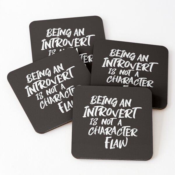 Item preview, Being An Introvert Typographic Quote designed and sold by Creatively Torn.