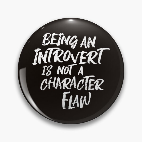 Item preview, Being An Introvert Typographic Quote designed and sold by Creatively Torn.