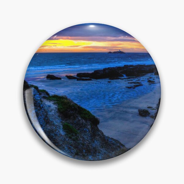 Item preview, Hayle Beach Godrevy Lighthouse Sunset designed and sold by Paul Thompson Photography.