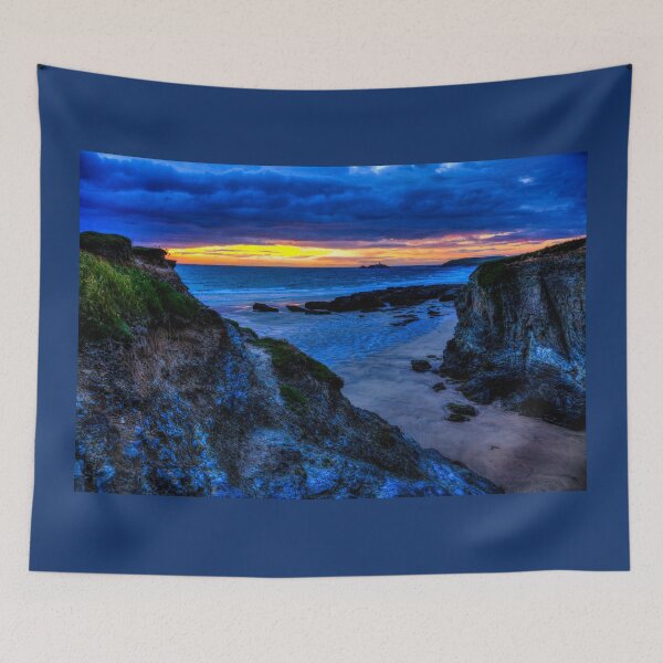 Item preview, Hayle Beach Godrevy Lighthouse Sunset designed and sold by Paul Thompson Photography.