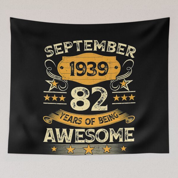 Item preview, Vintage September 1939 82nd Birthday 82 Year Old Men Women T-Shirt  designed and sold by ahinnlaree.
