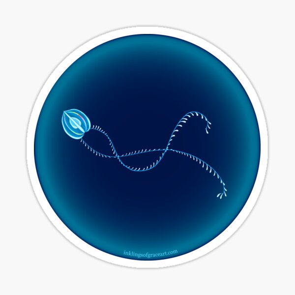 Item preview, Bioluminescent Comb Jellyfish designed and sold by Inklingsofgrace.