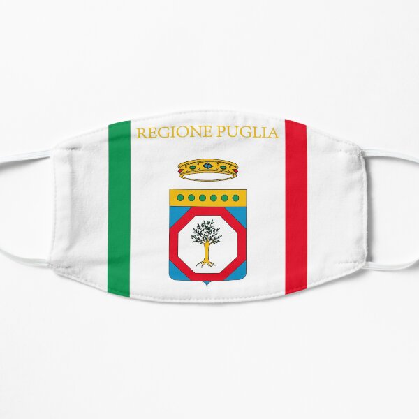 Bandiera Puglia Flag Puglia Flat Mask