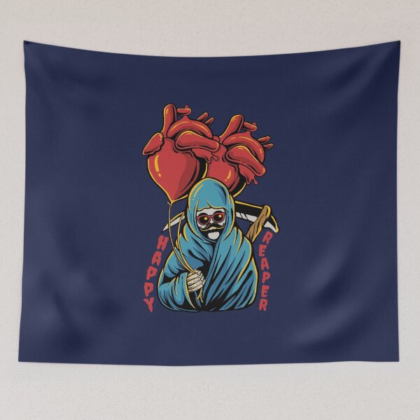 Item preview, Halloween Hipster Scary Grim Reaper designed and sold by jaygo.
