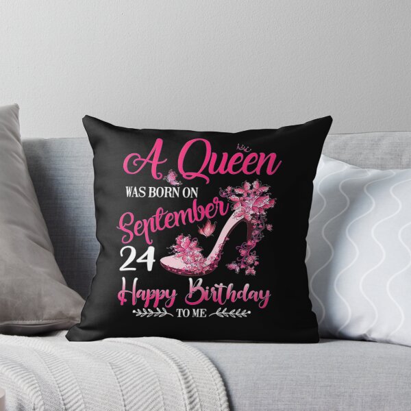 Artikelvorschau, Womens A Queen wurde am 24. September 24. September Geburtstags-T-Shirt geboren entworfen und verkauft von sherriwester.