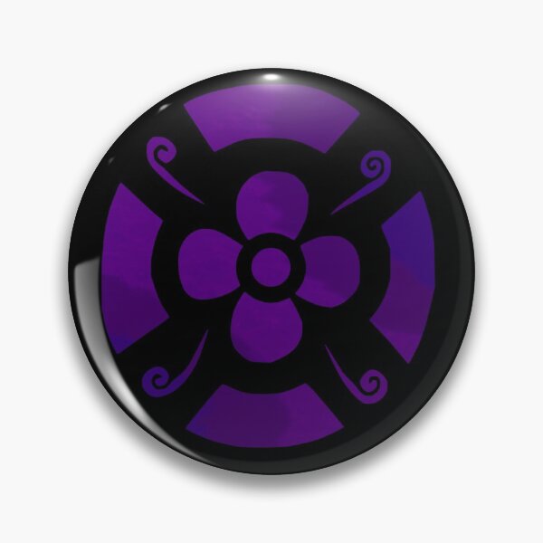 Item preview, Flower shield (dark purple tie dye on black) designed and sold by Encie-Designs.