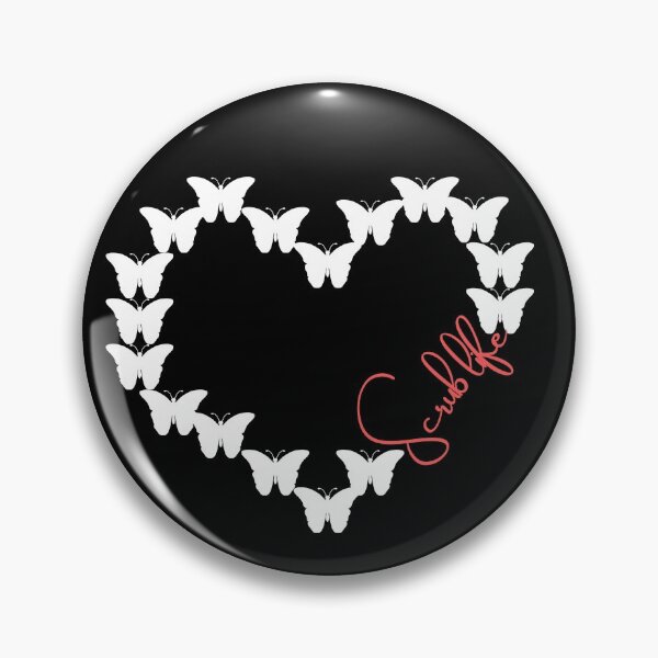 Item preview,  butterfly heart Scrub life designed and sold by Oreo2020 Creations.