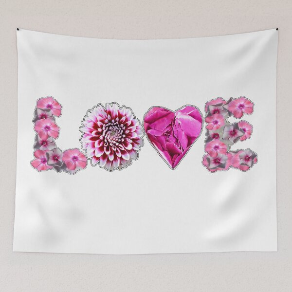 Item preview, love flowers quote designed and sold by saf-saf.