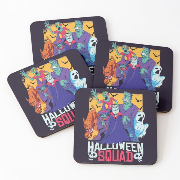 Item preview, Halloween Monster Squad // Zombie, Witch, Vampire, Ghost, Werewolf, Frankenstein designed and sold by SLAG-Creative.