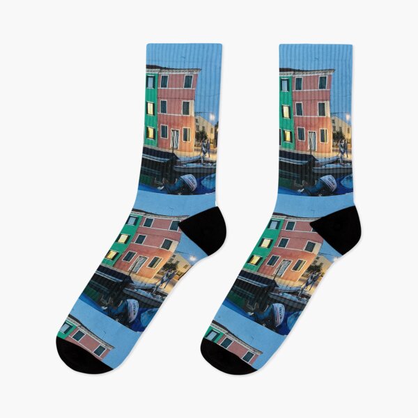 Item preview, Rainbow Cottages in Italy, Venice designed and sold by ElmLenonn.
