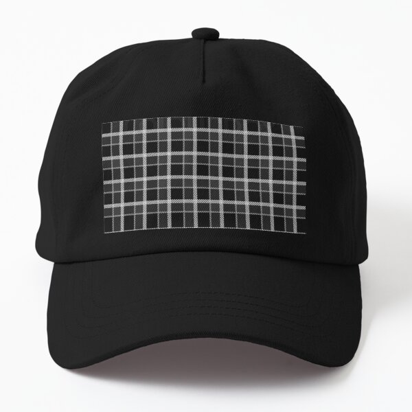 black and white plaid hat