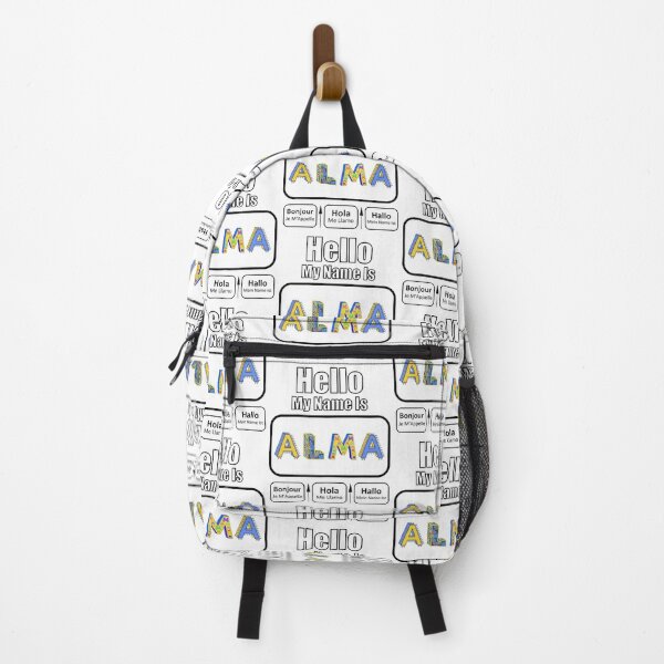 Item preview, Hello My Name Is Alma Nametag For Light Background designed and sold by artfulnotebook.