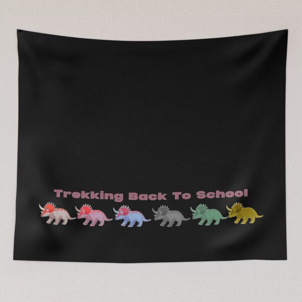 Item preview, Triceratops Trekking Back To School Dinos In a Row designed and sold by H3designs.