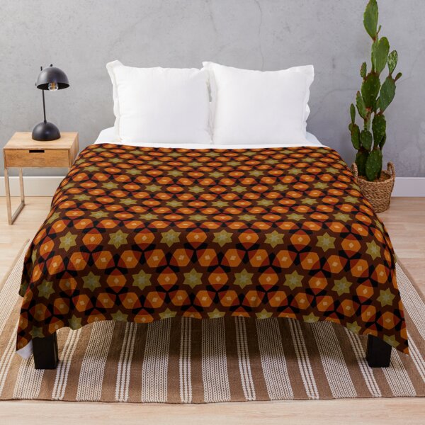 Item preview, Intricate Geometric Pattern in Hues of Brown, Burnt Orange, and Golden Yellow designed and sold by cozycaroline.
