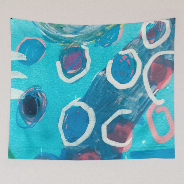 Item preview, blue skribble designed and sold by Janice Aitken.
