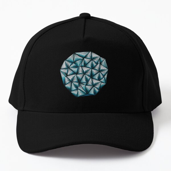 Abstract Shape With Triangles Pattern Baseball Cap