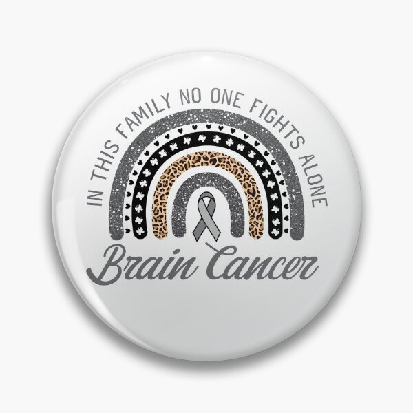 Item preview, Brain Cancer Awareness No One Fights Alone Grey Ribbon Gift designed and sold by larspat.