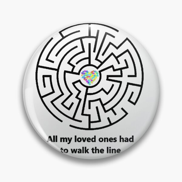 Item preview, Autism Puzzle Heart maze, walk the line designed and sold by Hypnotees.