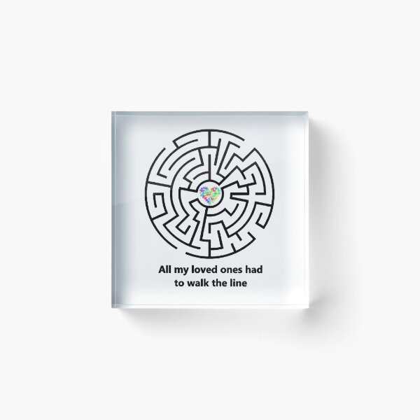 Item preview, Autism Puzzle Heart maze, walk the line designed and sold by Hypnotees.