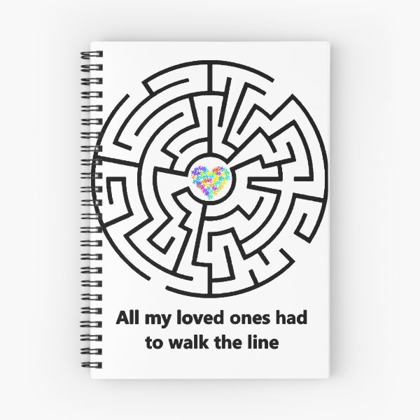 Item preview, Autism Puzzle Heart maze, walk the line designed and sold by Hypnotees.