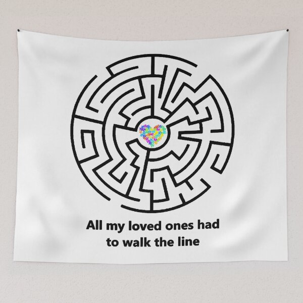Item preview, Autism Puzzle Heart maze, walk the line designed and sold by Hypnotees.