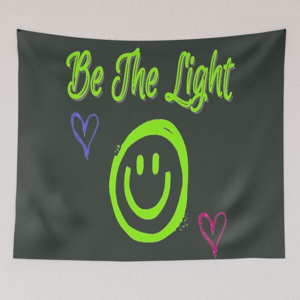 Item preview,  Be The Light, Retrostyle, Words, Illustration Abstracto,nr 3, Motivationalquotes designed and sold by Adri Barnard.