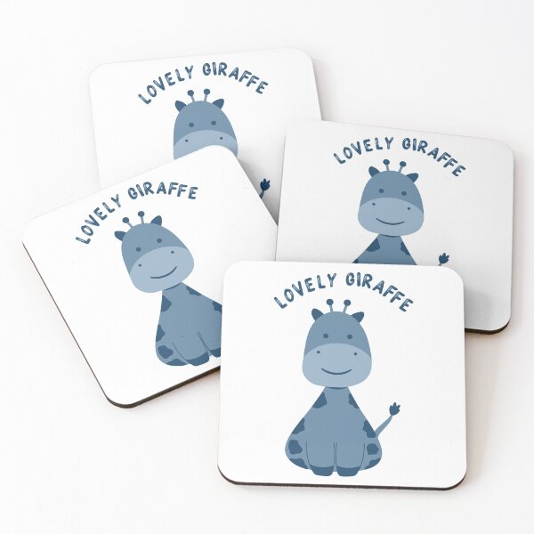Item preview, lovely giraffe blue kids blue children gift cute cute designed and sold by MeryemSpace.