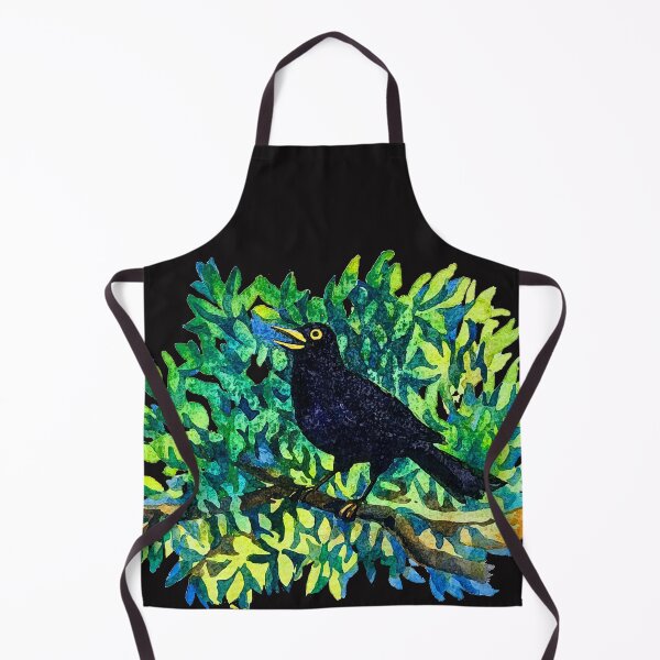 Item preview, Watercolor blackbird designed and sold by Lemontreeart63.